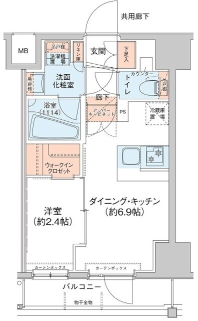 アジールコート新高円寺の物件間取画像