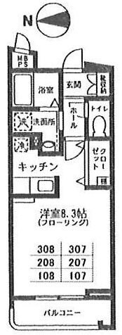 ビバグランデ光琳の物件間取画像