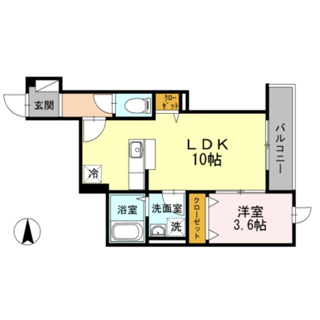 ヌーベルバーグ大山の物件間取画像