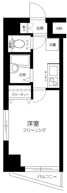 プレールアパートメント芦花公園の物件間取画像