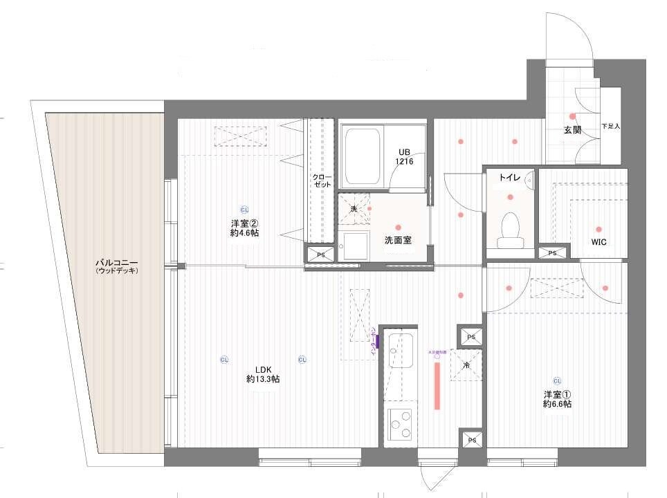 プライムアーバン市谷仲之町の物件間取画像