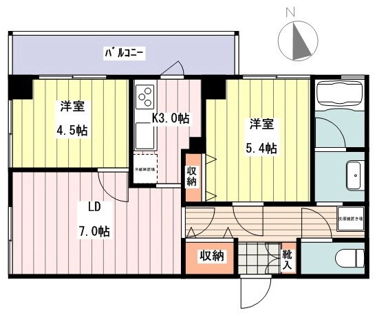 オリエンテ高井戸の物件間取画像