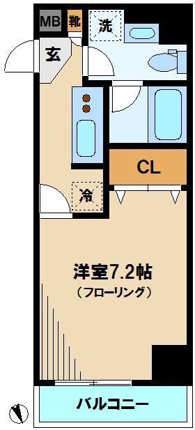 スカイコートヒルズ新宿の物件間取画像