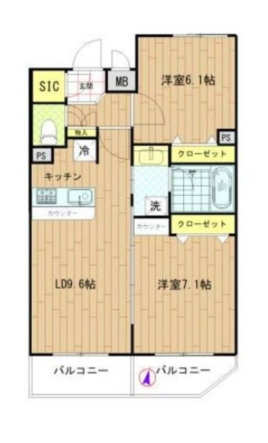 アリーチェ中野富士見町の物件間取画像