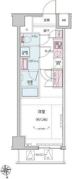 ＡＬＴＥＲＮＡ神楽坂IIの物件間取画像