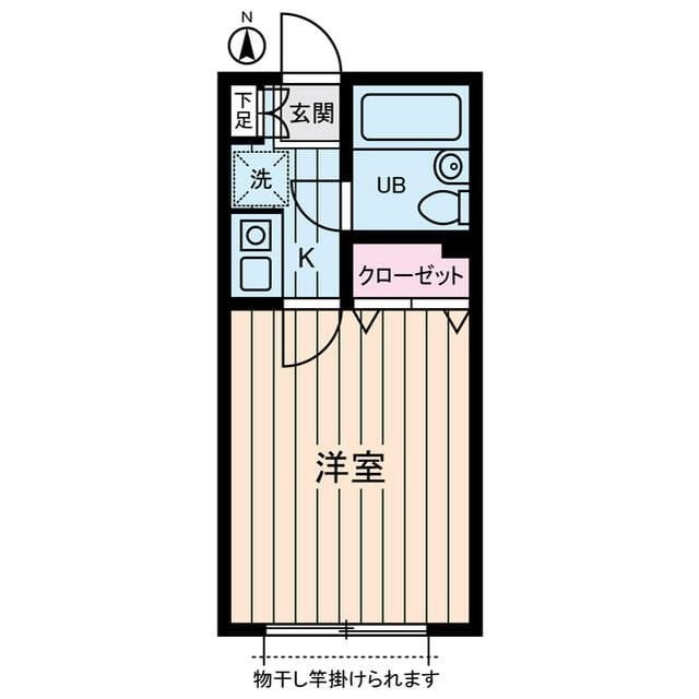 フラワーハウスの物件間取画像