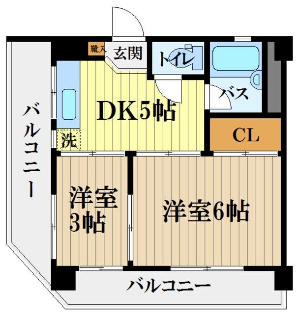 丸善高円寺ハイツの物件間取画像