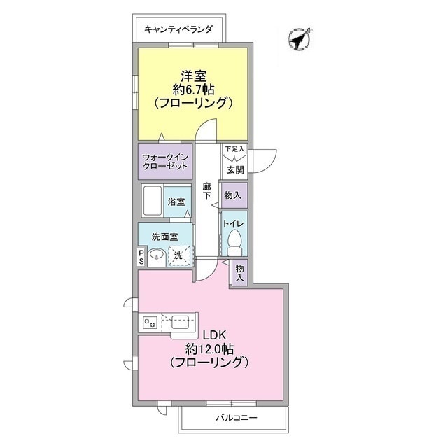 FlatsIIIの物件間取画像