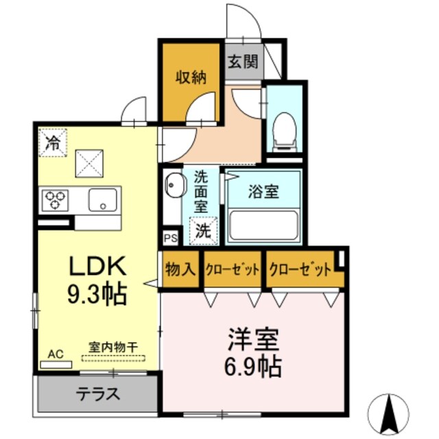 ロイジェント井荻AB棟の物件間取画像