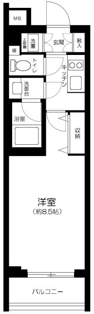 コンシェリア東京　THE　RESIDENCEの物件間取画像