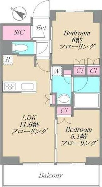 ＴＥＮＡＳ千歳船橋（テナスチトセフナバシ）の物件間取画像