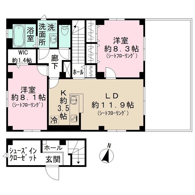 パークサイド明治の物件間取画像