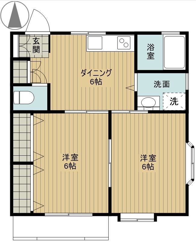 ゼファーインＡ棟の物件間取画像