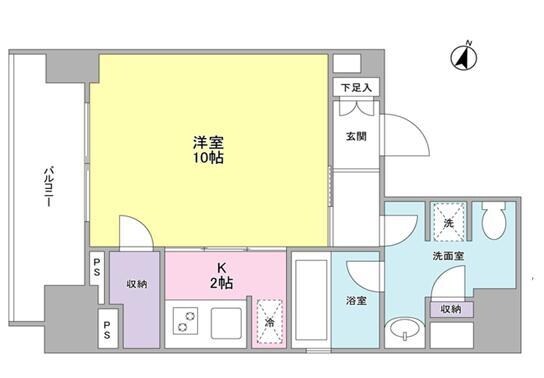 ウィスタリアマンション西新宿の物件間取画像