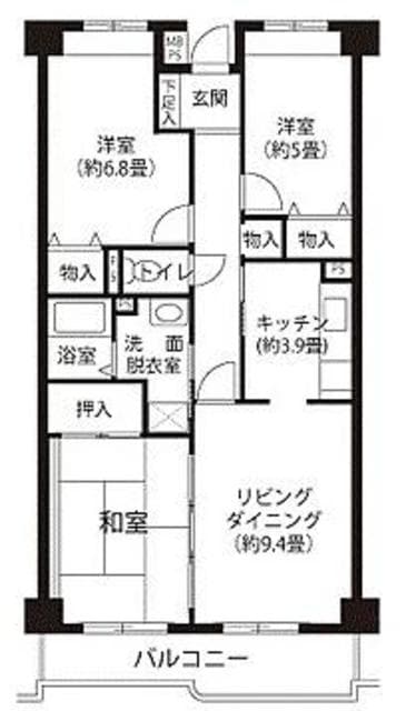 ヴェルジュ・ノールの物件間取画像