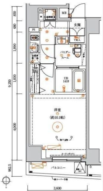 ＬＵＭＥＥＤ中野坂上の物件間取画像