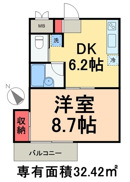 サンフラワー第６の物件間取画像