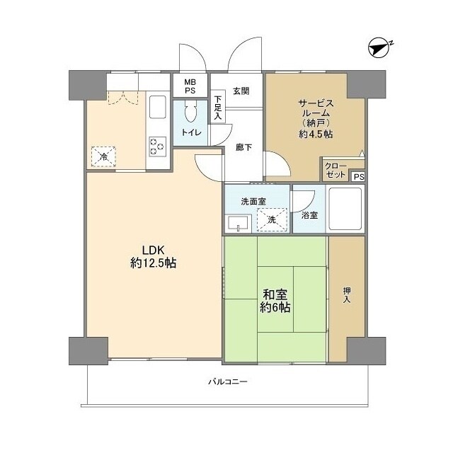 ライオンズマンション船橋本町通りの物件間取画像