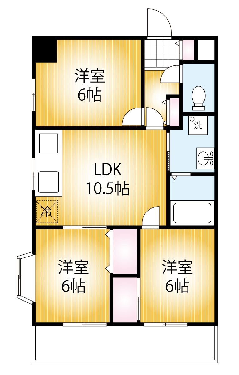 総建みどりハイムの物件間取画像