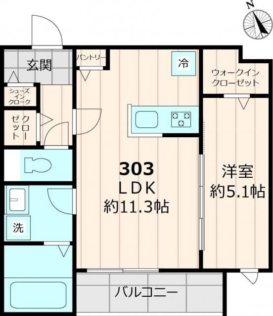 仮称ユアメゾン船堀Ｋの物件間取画像