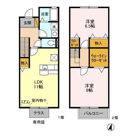 ロイヤルヒルズDの物件間取画像