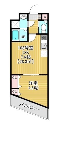 Ｖｉｓｔａ稲毛（ヴィスタ）の物件間取画像