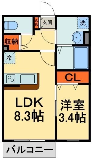 インペリアル１の物件間取画像