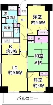 クレストヒル中野木の物件間取画像