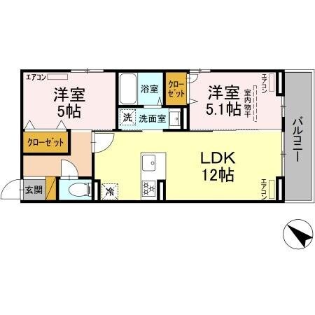 D-ROOM新宿I-Bの物件間取画像