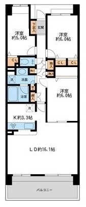 リーベスト西千葉　の物件間取画像