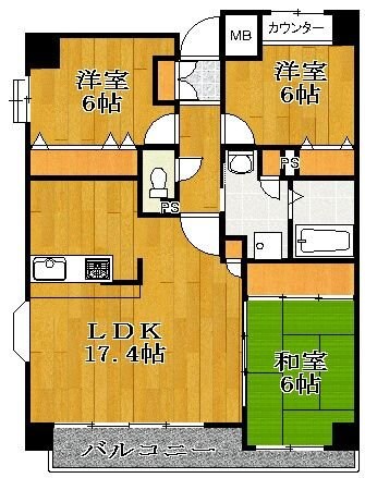 ラ・パラドール中山の物件間取画像