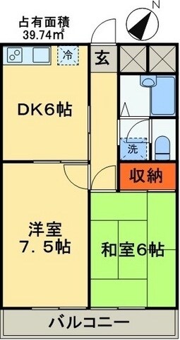 エクセルハイムの物件間取画像