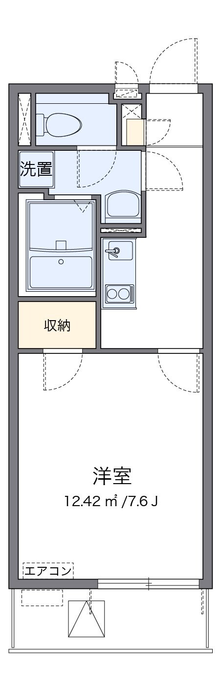 クレイノＳＡＴＳＵＫＩの物件間取画像