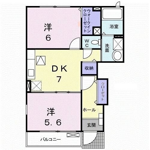 カンフォタブル　リヴＫ　IIの物件間取画像