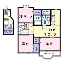 ア．ラ．モ－ドハウスの物件間取画像