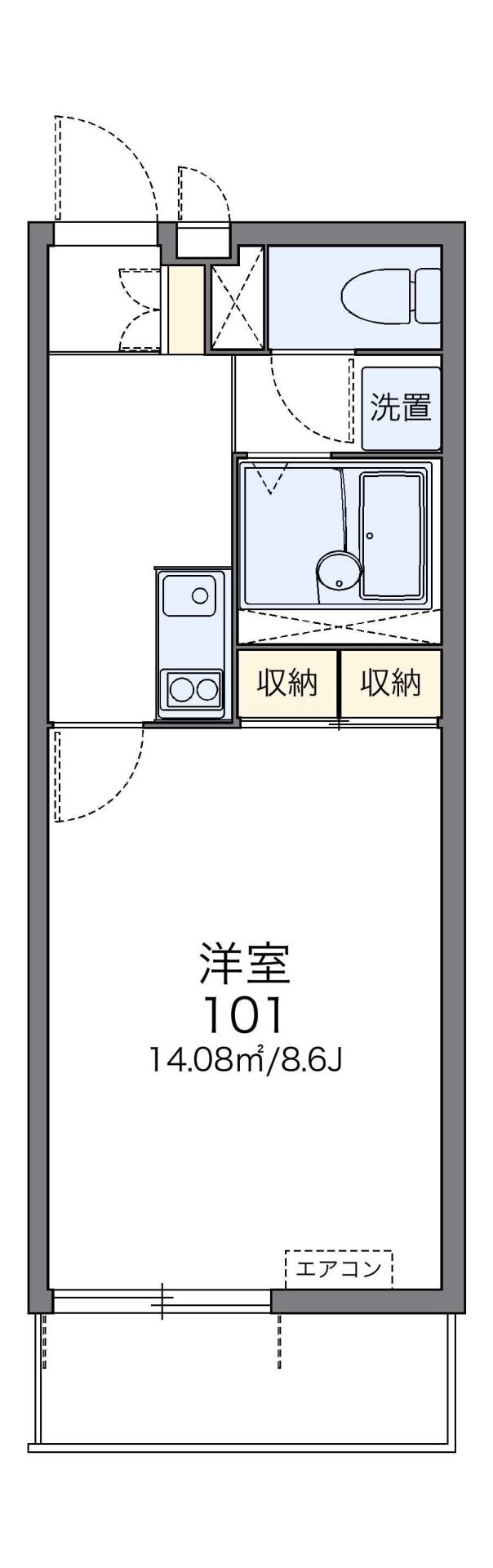 レオネクストパークハイツ　Ｂの物件間取画像