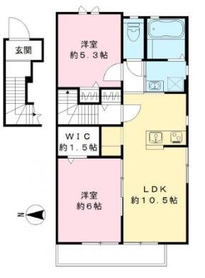 グラスＩ（アイ）ラピスの物件間取画像