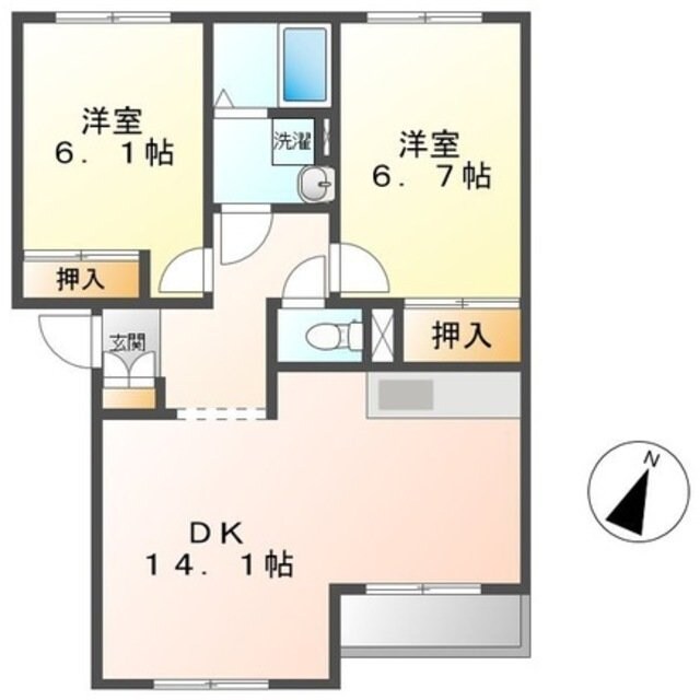 ハイツエスポワの物件間取画像