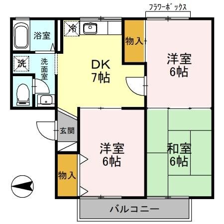 サンクレストの物件間取画像