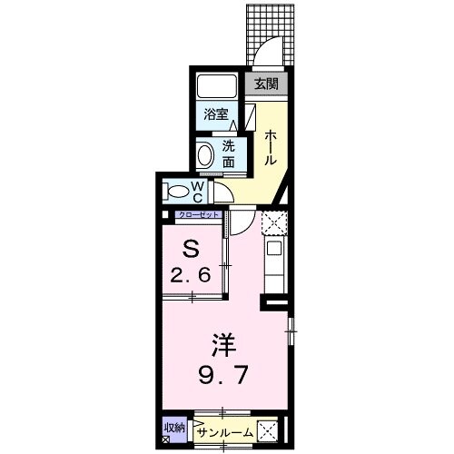 パインストリームＥの物件間取画像