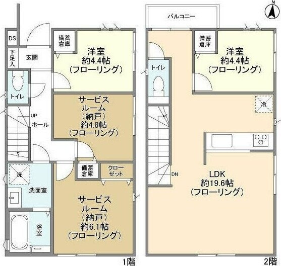 Kolet岩槻#04の物件間取画像