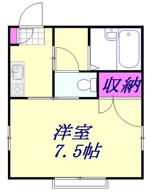 シティ東七番館の物件間取画像