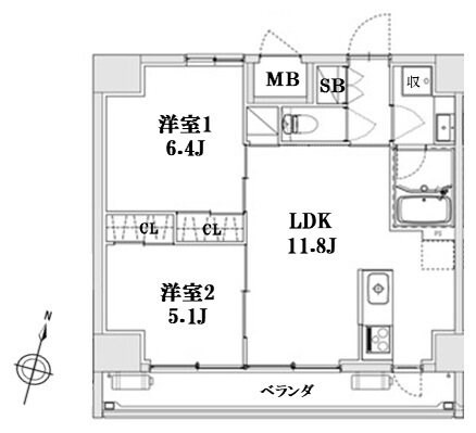 LAGURUS大宮の物件間取画像