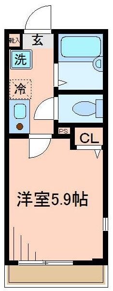 ベイルーム鶴見小野の物件間取画像