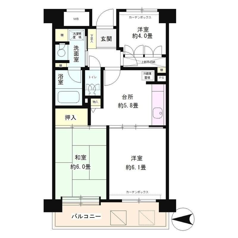 フレスコ川崎の物件間取画像