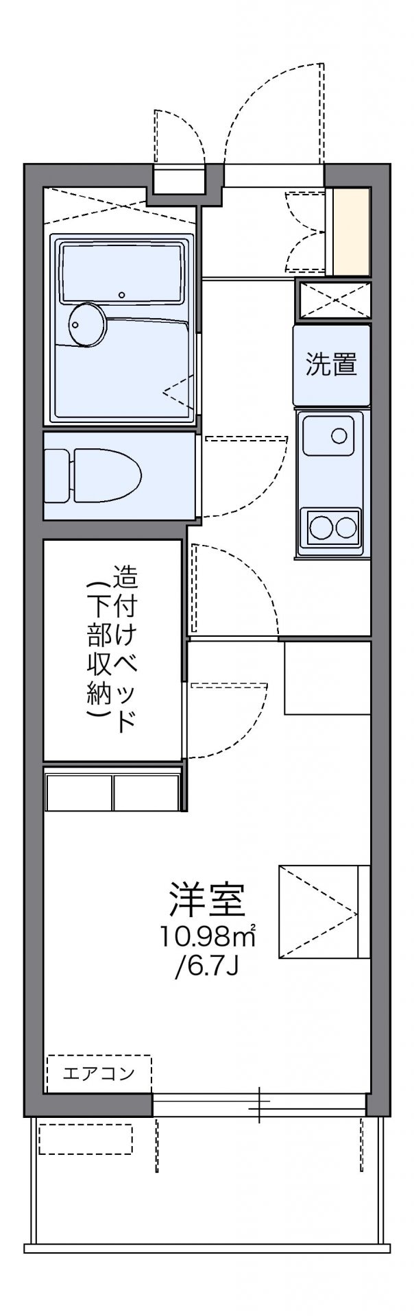 レオパレス生麦駅前の物件間取画像