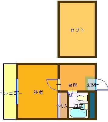 ハニーハウスツルタの物件間取画像