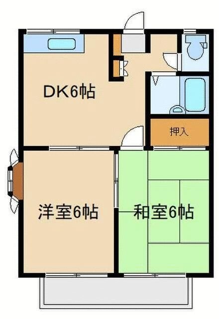 グリーンパレスの物件間取画像