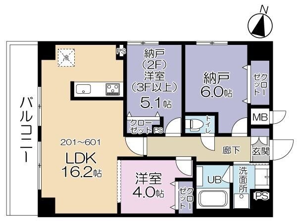 コンフォートスクエア川崎の物件間取画像