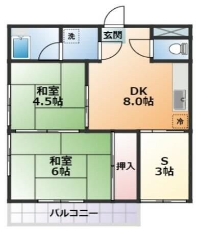 生麦第一マンションの物件間取画像